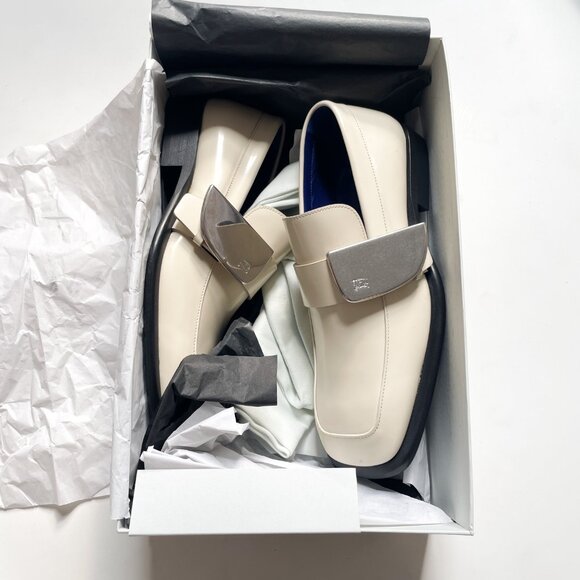 Burberry Men’s Shield Leather Loafer Soap Size EU 40 NEW IN BOX - Picture 6 of 11